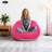 6Pcs Adults Portable Bean Bag Inflatable Lazy Sofa Chairs With Air Pump For Reading Camping Rose Pink-1063067739