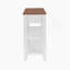 Console rétro avec deux tablettes ouvertes, structure en bois de pin massif et pieds pour le salon-591639999-591639995