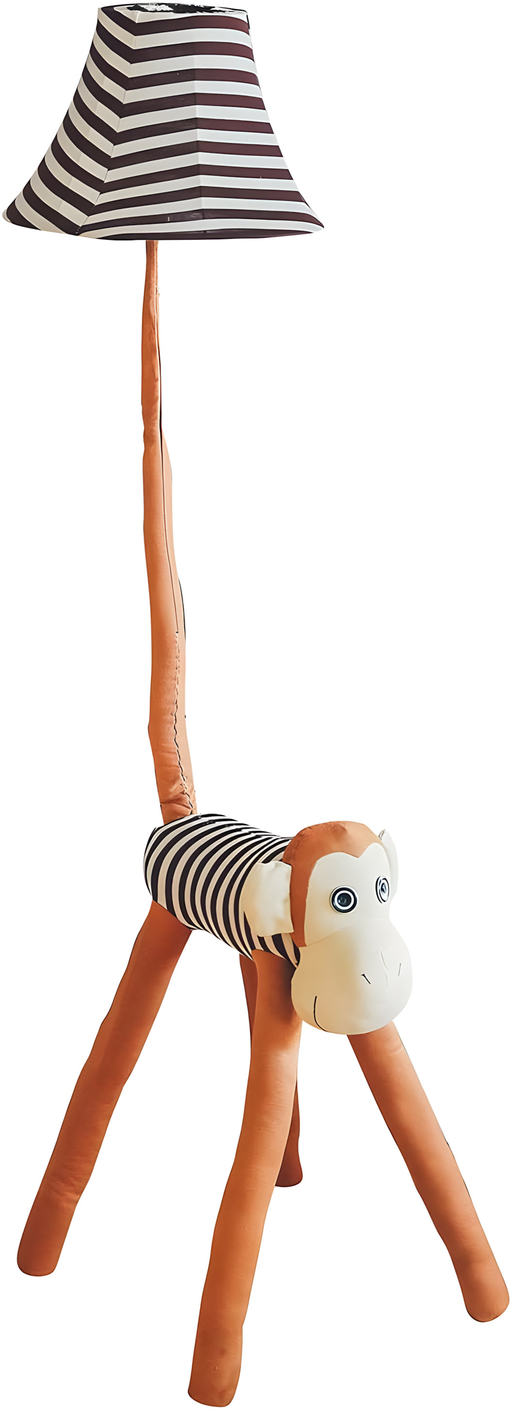 Orren Ellis Monkey Design Floor Lamp For Kids, Adjustable 39-51 In ...