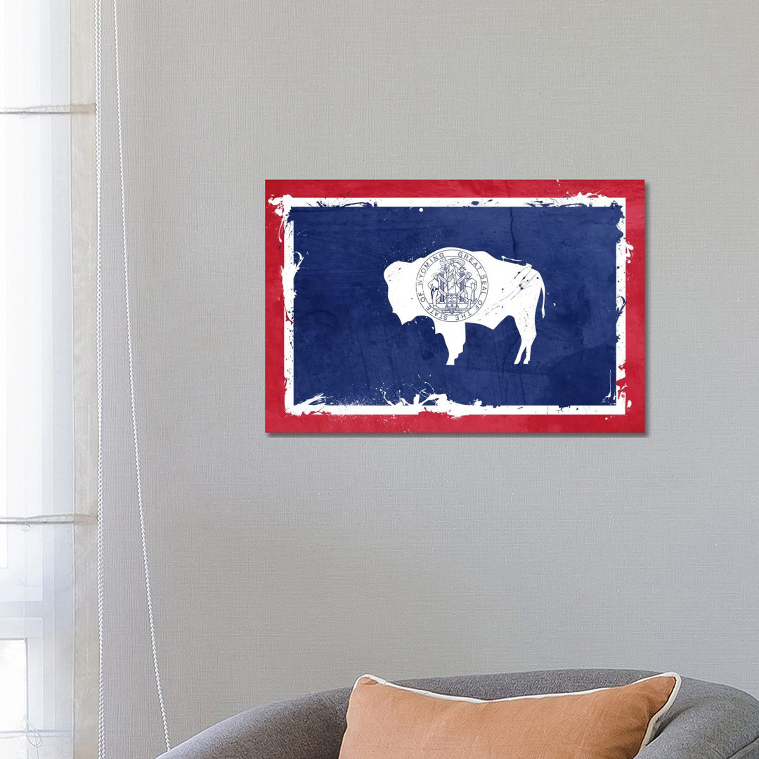 Wyoming Fresh Paint State Flag