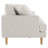 Higbee 84.65'' Modern Upholstered Sofa with Removable Back Cushions, Exposed Wood Legs and Water- & Stain-Resistant Polyester Fabric-125174347