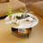 Minimalist Saddle Coffee Center Table Real Sintered Stone Top