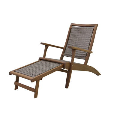 Chaise de patio avec repose-pieds Maurelle