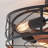 18.9" Caged Ceiling Fan with Light and Remote, Low Profile Flush Mount Fandelier, Black Enclosed Small Fan Lights Ceiling Fixtures, Rustic Farmhouse Style for Bedroom
