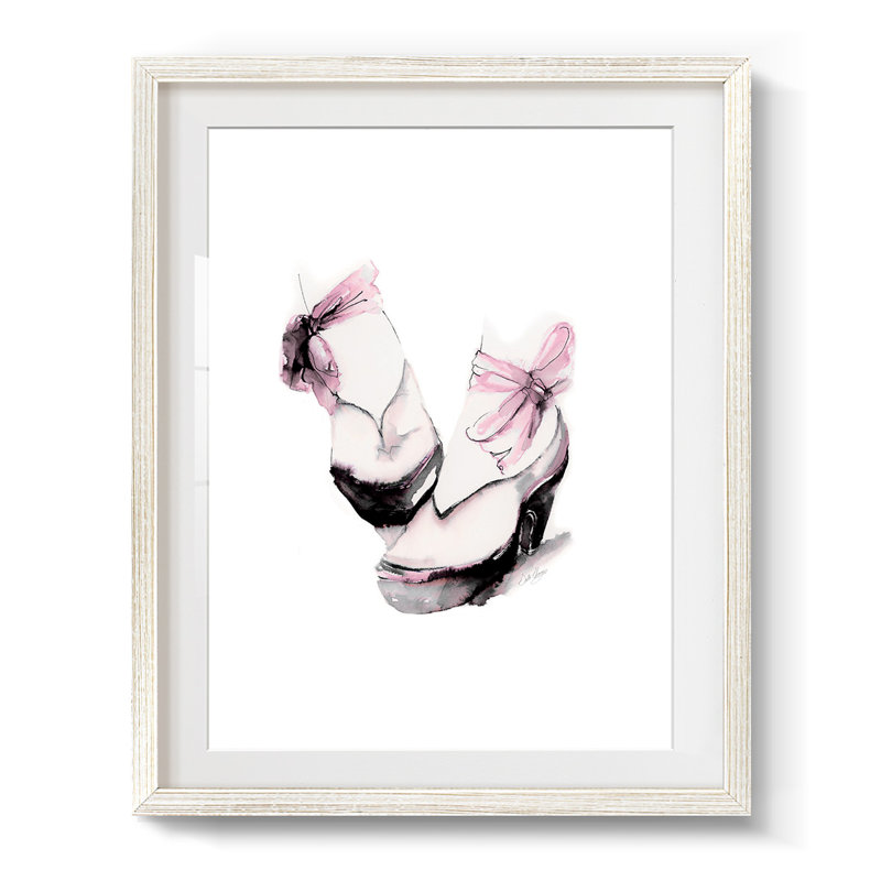 Plateforme de ballet - impression encadrée, H 19,5 po x l 16,5 po, Blanc