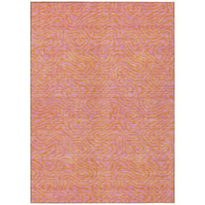 Zena Pink Washable Indoor-Outdoor Rug - 