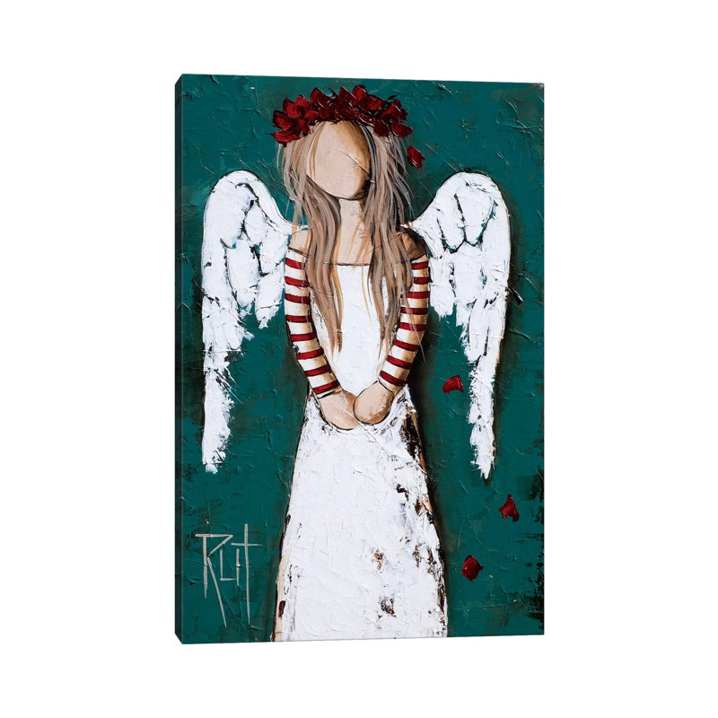 Feathery - Wrapped Canvas Painting Print, 20.32 cm H x 30.48 cm W
