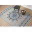 Tapis floral intérieur / extérieur bleu-1589638688