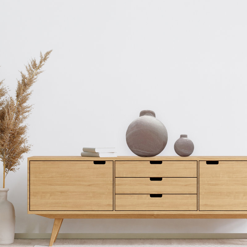 Ensemble de 2 vases décoratifs en verre opalin