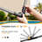 Manual Retractable Awning 79"x118" Foldable Side Bar 30°-180°,Outdoor Patio Awning Height Adjustable-115307225