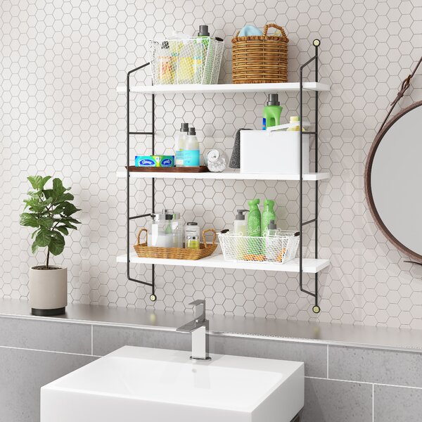 Latitude Run® Farlan 3 Piece Metal Floating Shelf & Reviews | Wayfair