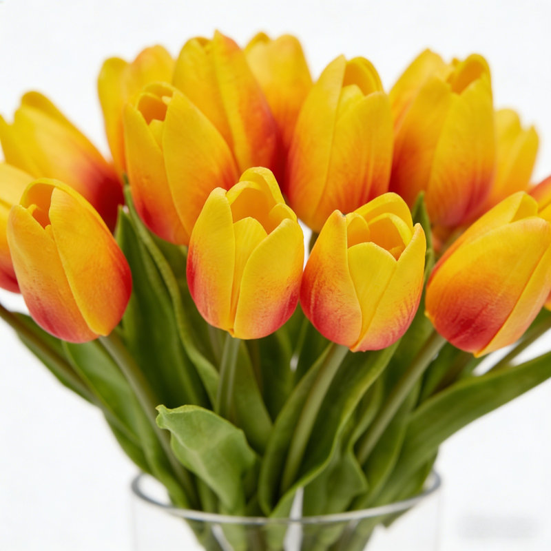 Arrangement floral artificiel, Yellow, 8" x 10.6"
