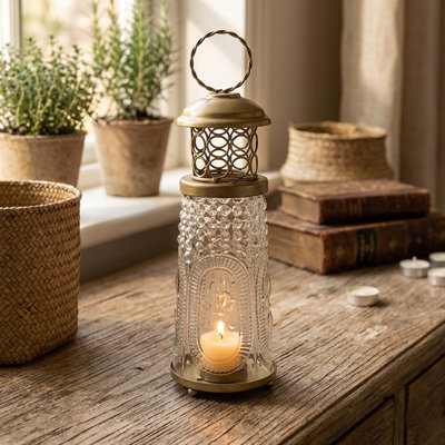 Metal Tabletop Lantern