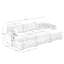Canapé modulaire surdimensionné avec 3 repose-pieds pouvant servir de canapé-lit, canapé 3 places avec 3 repose-pieds-1623504886