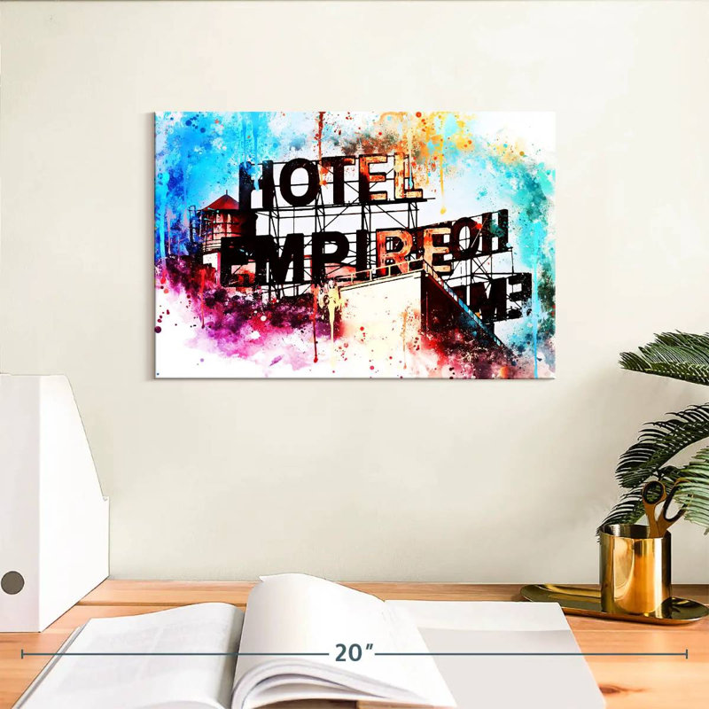 NYC Watercolor - Hotel Empire, H 8 po x l 12 po