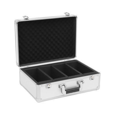Card Storage Box Card Display Case 4 Row Card Holder Box With 8 Dividers