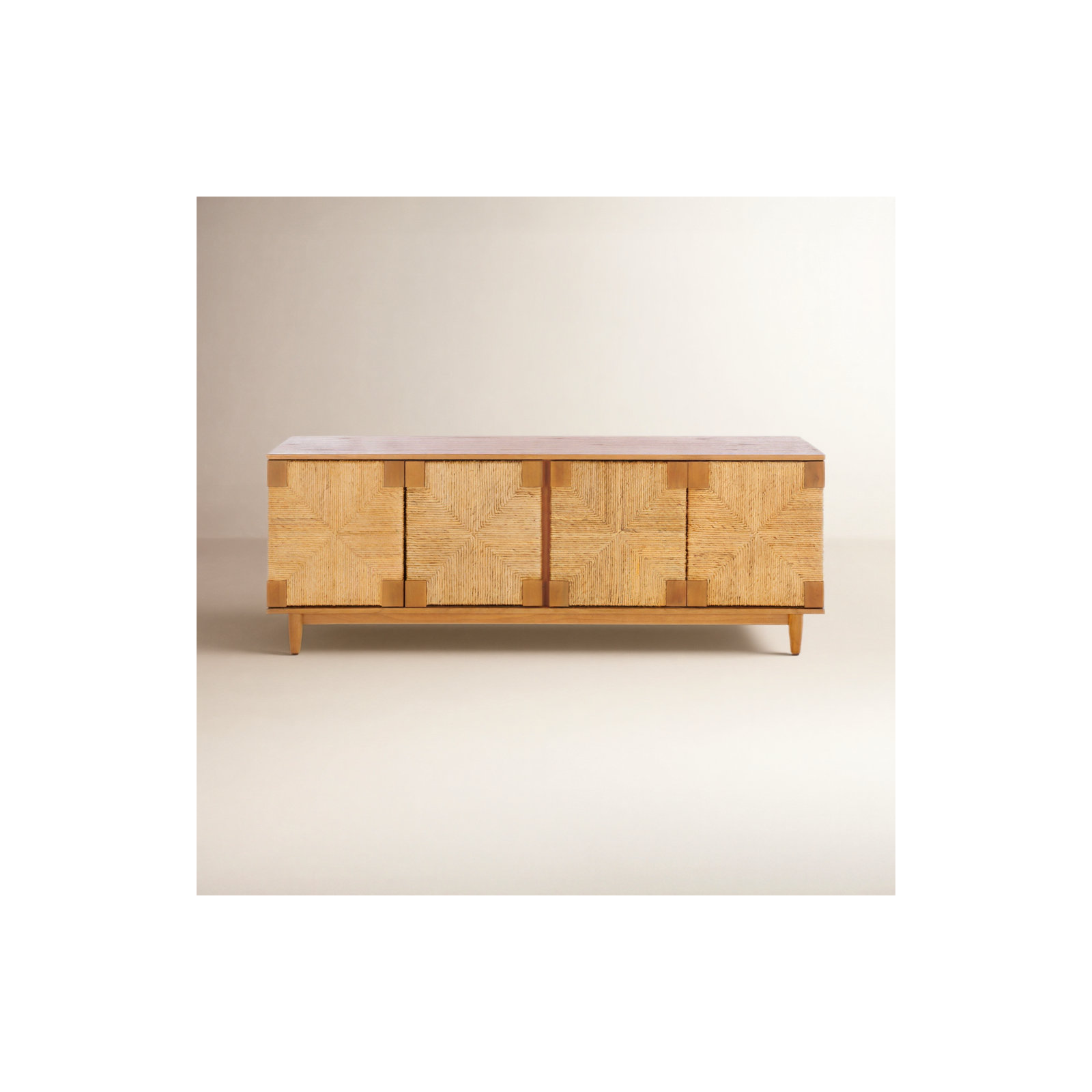 Aleja 65'' Banana Stem Media Console, Natural