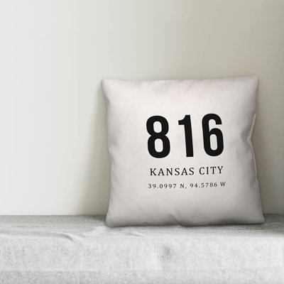 Kansas Outdoor Reversible Throw Pillow