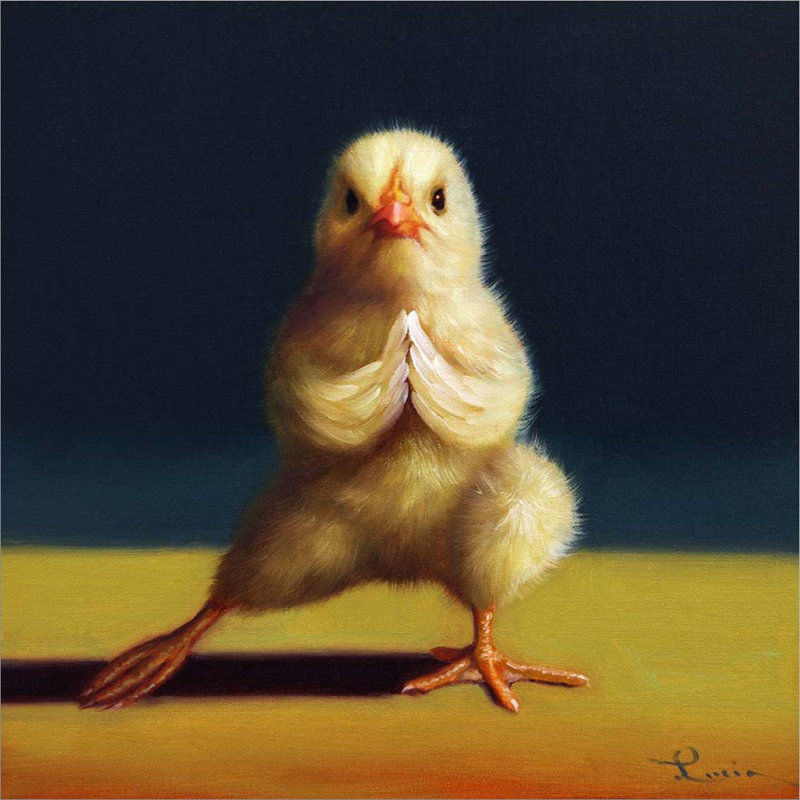 Lucia Heffernan Yoga Chick Side Lunge Canvas Art with Black Ornate Frame