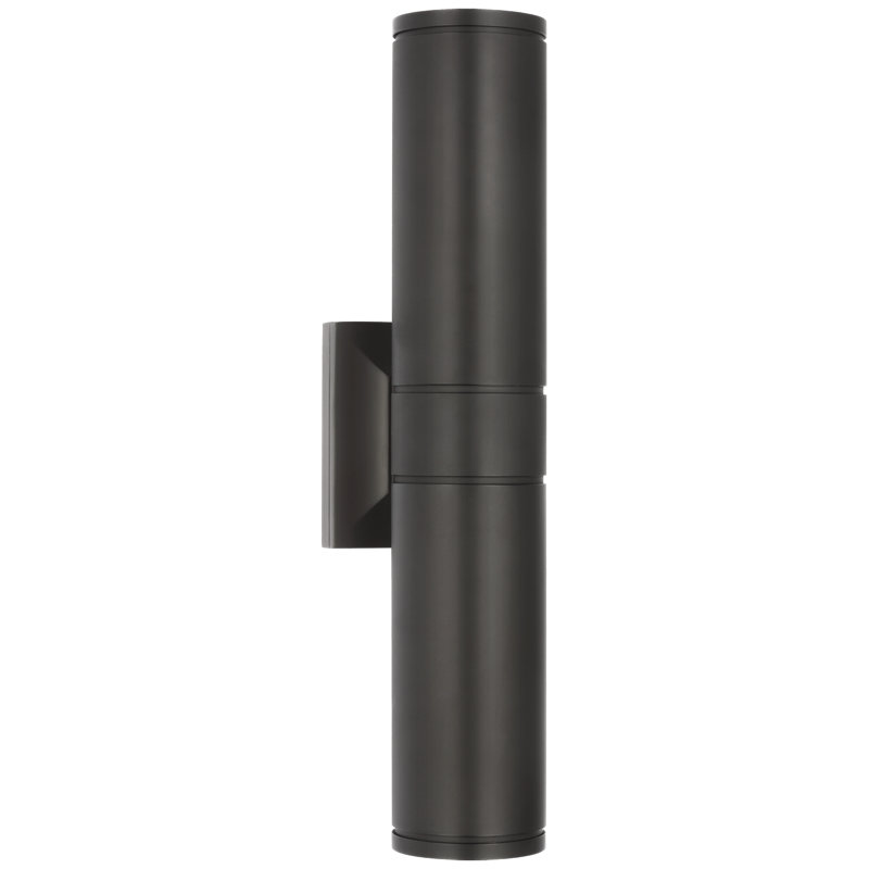 Provo 2 - Light LED Outdoor Armed Sconce, 20" H x 4.5" W x 5.75" D, Matte Black, Black