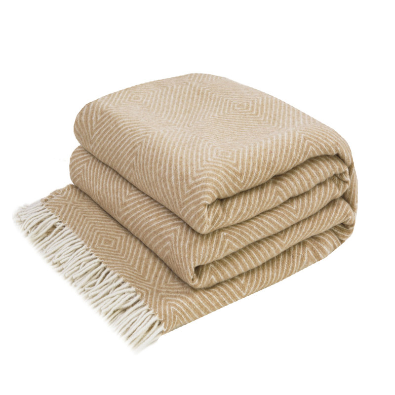 Merino wool blanket Gurekam, Beige