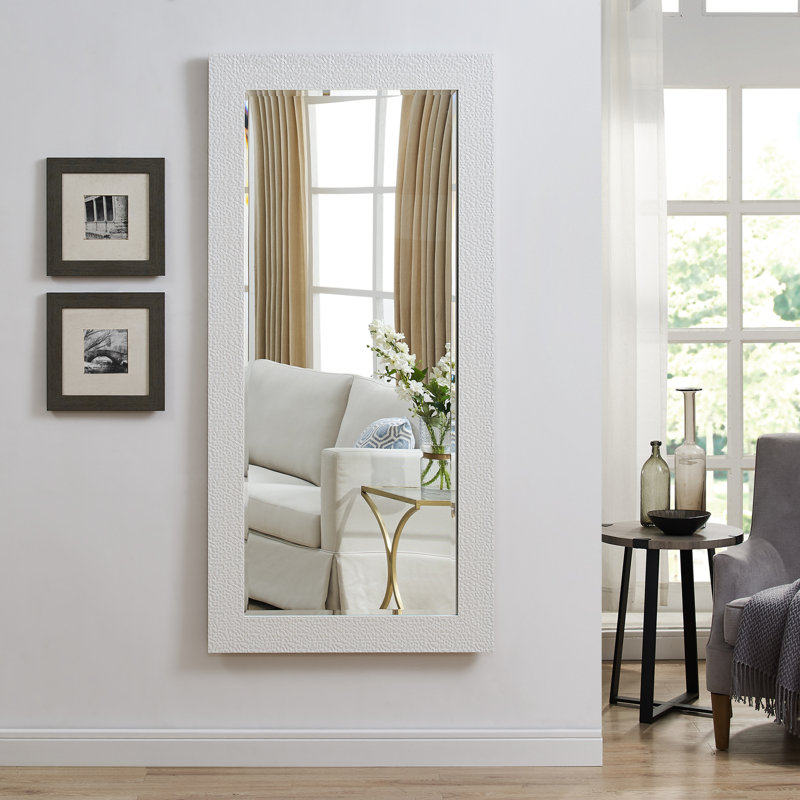 Janaliz Freestanding Cheval Full Length Floor Mirror Body Mirrors Standing Large Mirror, 66" x 32"