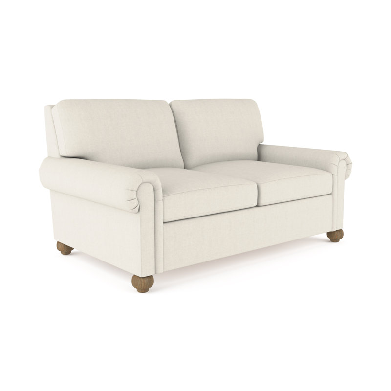 Leroy Loveseat, 36" H x 60" W x 43" D, Graphite Velvet 