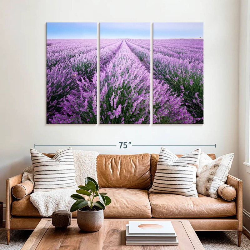 Alvord Lavender Field In Provence, 42" H x 65" W