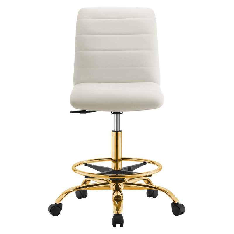 Chaise de dessinateur Ripple Performance, Ivoire