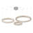 32"+24"+16" 3 Rings Crystal Ceiling Chandeliers