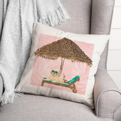 Lounging Square Pillow Cover & Insert