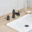 Robinet de salle de bain à large entraxe avec bonde