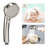 Brushed Nickel 3-Mode Handheld Shower Head With Pause Switch And Adjustable Bracket-122807769