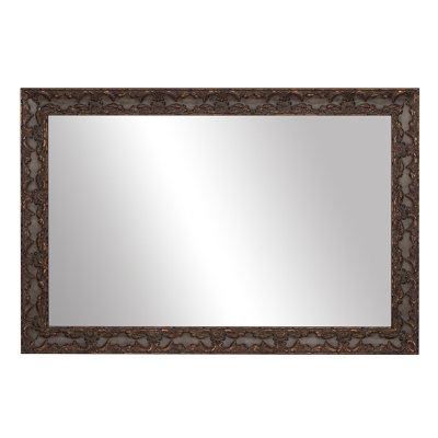 Vanhoose Wood Framed Mirror with Safety Backing Ideal for Bathroom / Vanity Mirror