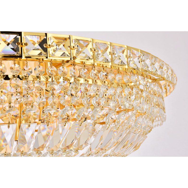 Stinnett Chandelier, Gold, Chrome / Royal Cut
