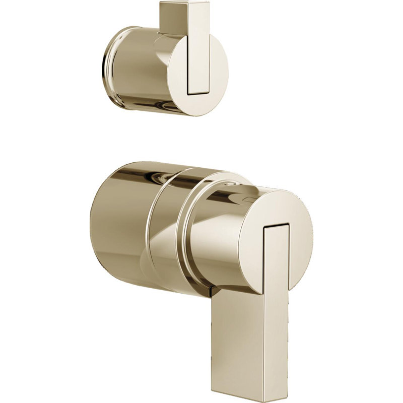 Litze® Rook Shower Integrated Valve with Handles, Polished Nickel, Lever