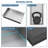21" X 13" Stainless Steel Shower Niche, Brushed Nickel-98753619-98753641