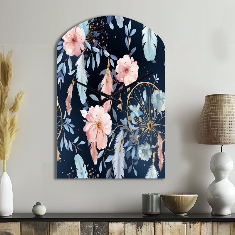 Horloge murale Ethereal Dreamcatchers Boho, Moyenne