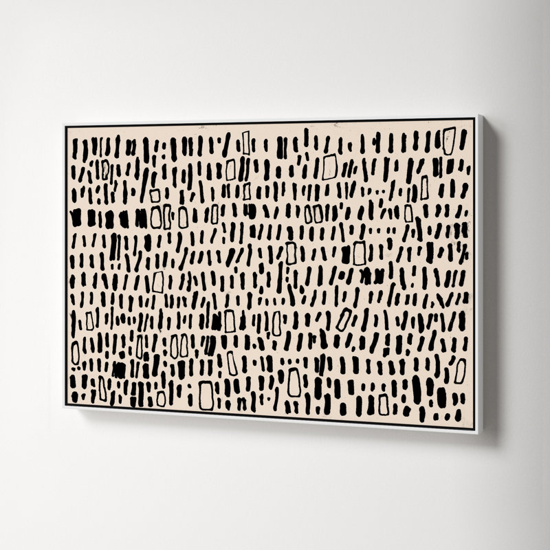 Tribal Code by Filippo Ioco, 25.5" H x 37.5" W x 2" D, White