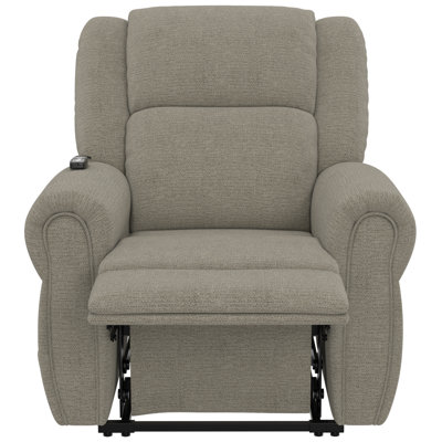 Glema Power Lift Lay Flat Recliner With Power Headrest, Therapeutic Heat & Massage And Nanobionic Fabric