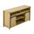 Farmhouse Sideboard With Sliding Barn Door, Mesh Panels And Open Storage-1257280617