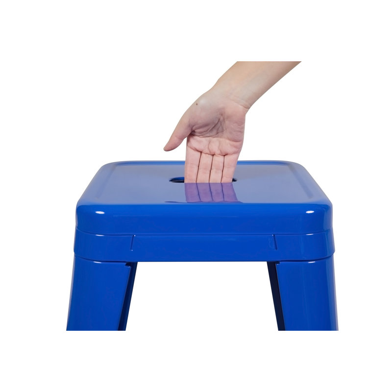 Tabouret à hauteur de comptoir 24 po, Bleu, 2, 24
