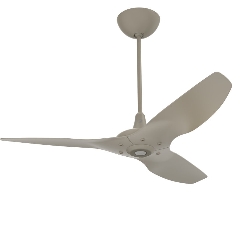 Ventilateur de plafond d'extérieur intelligent avec télécommande Haiku, 60 pouces, Nickel satiné