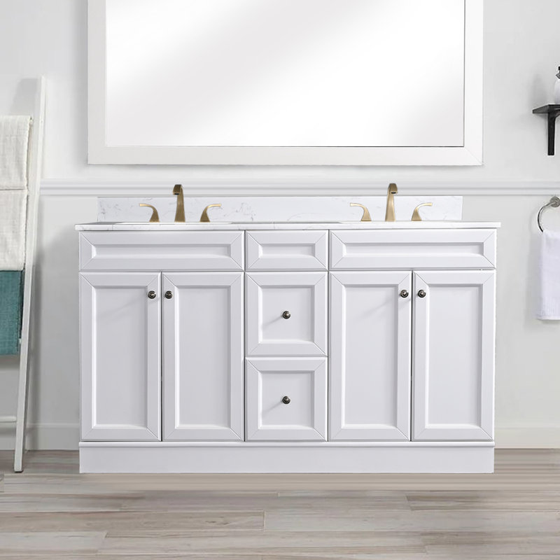 Meuble-lavabo double 60 po