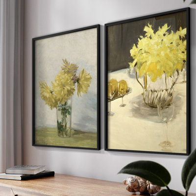 «Vintage Floral XXXVI», 2 pièces sur papier