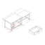 Îlot de cuisine extensible Alez-70718901