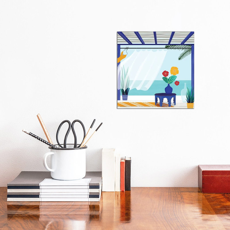 Villa By The Sea - Wrapped Canvas Print, 30.48 cm H x 30.48 cm W
