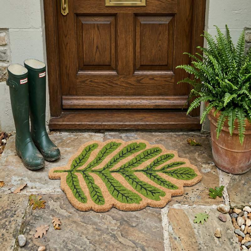 Leaf Shape Coir Door Mat