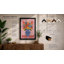 Geometric Floral Vase Modern - Framed Print-1877557471-1877557465