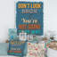 «Don't Look Back You Not Going That Way», art textuel sur toile-59281955-59365914